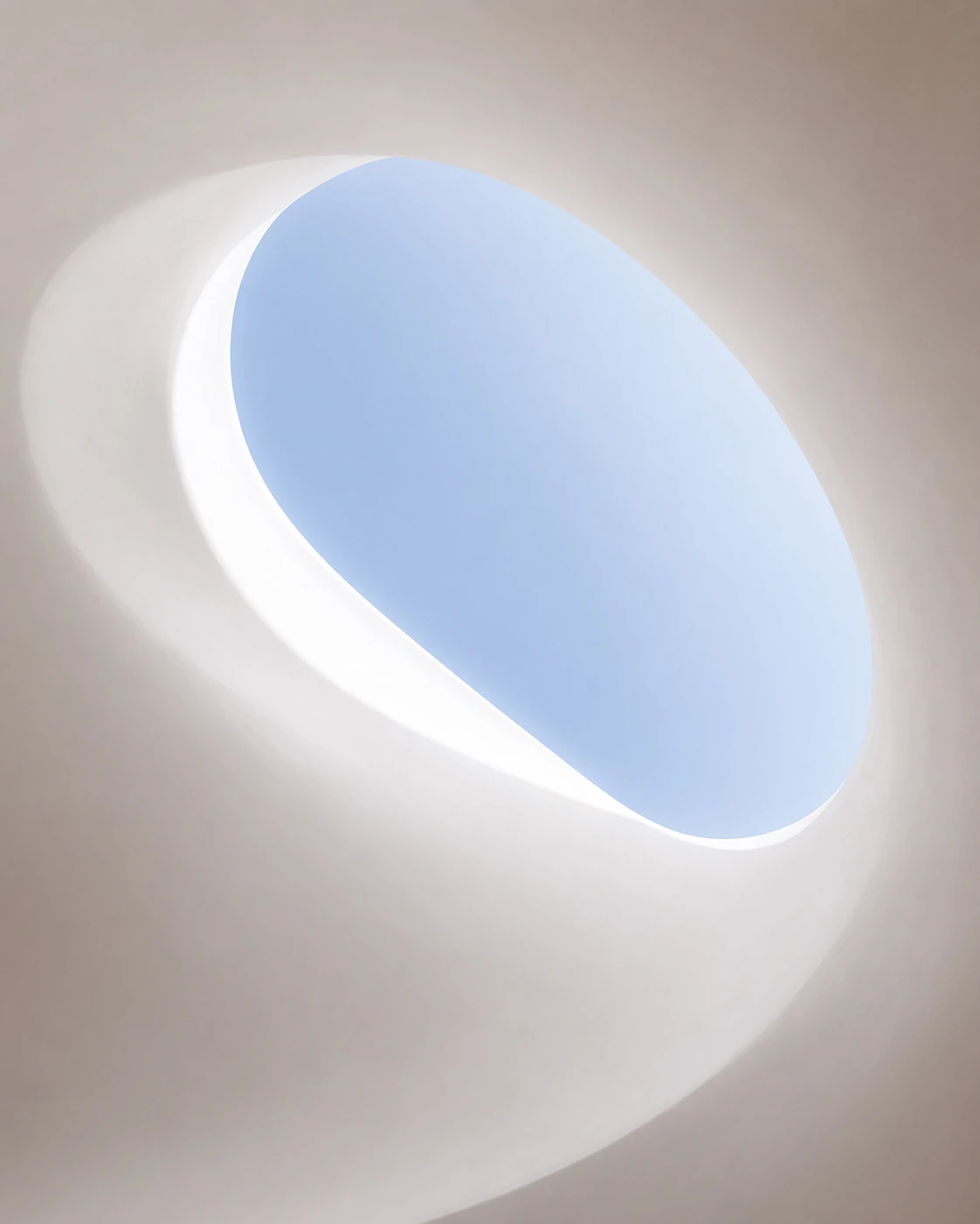 Skylight bringing natural light into the Kew Residence interior.