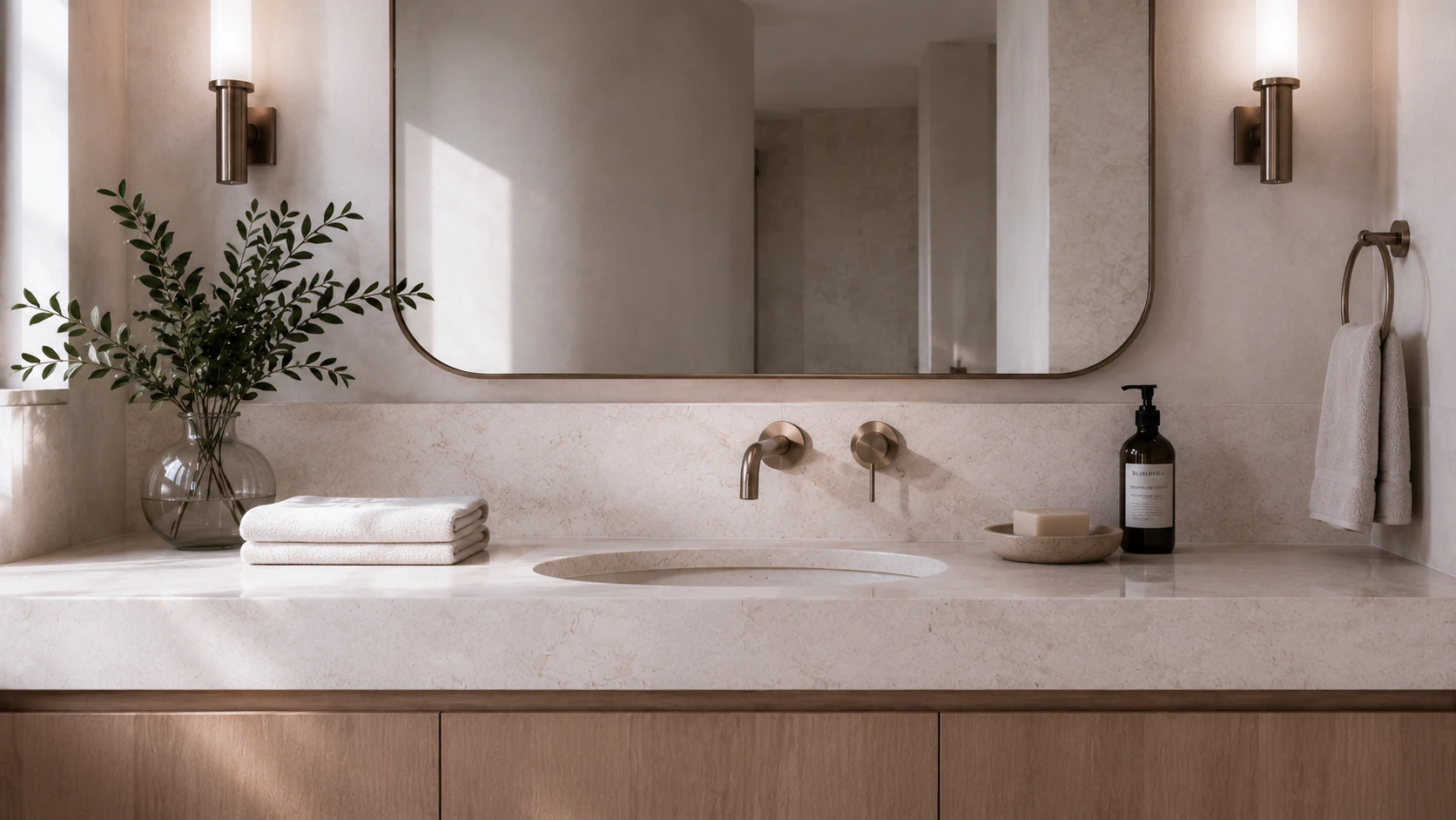 Interior detail showing the South Yarra Apartment material and joinery resolution.